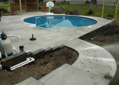 Regular concrete pool deck - Grimes, Iowa